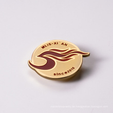 Plattierung Emaille Pin Badge Roségold Custom Hart Email Pin Lapel Metall Bronze Badge &amp; Emblem Business Gift